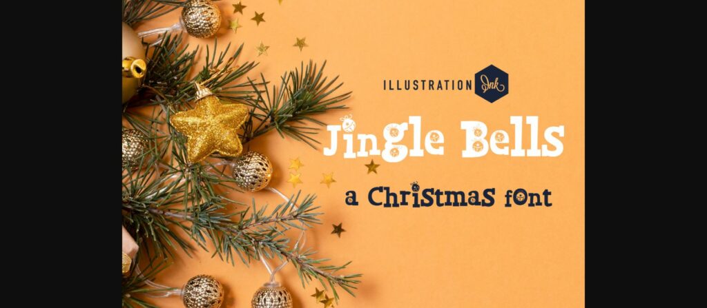 Jingle Bells Font Poster 3