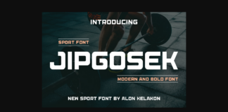 Jipgosek Font Poster 1