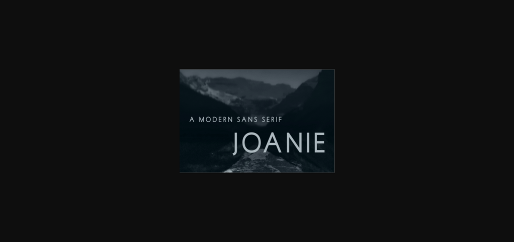 Joanie Font Poster 3