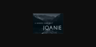 Joanie Font Poster 1