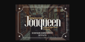 Joaqueen Font Poster 1