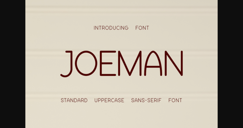 Joeman Font Poster 3