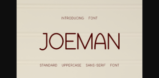 Joeman Font Poster 1