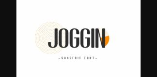 Joggin Font Poster 1