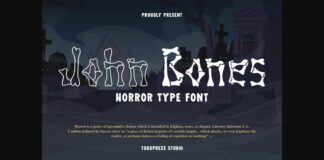 John Bones Font Poster 1