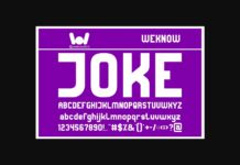 Joke Font Poster 1