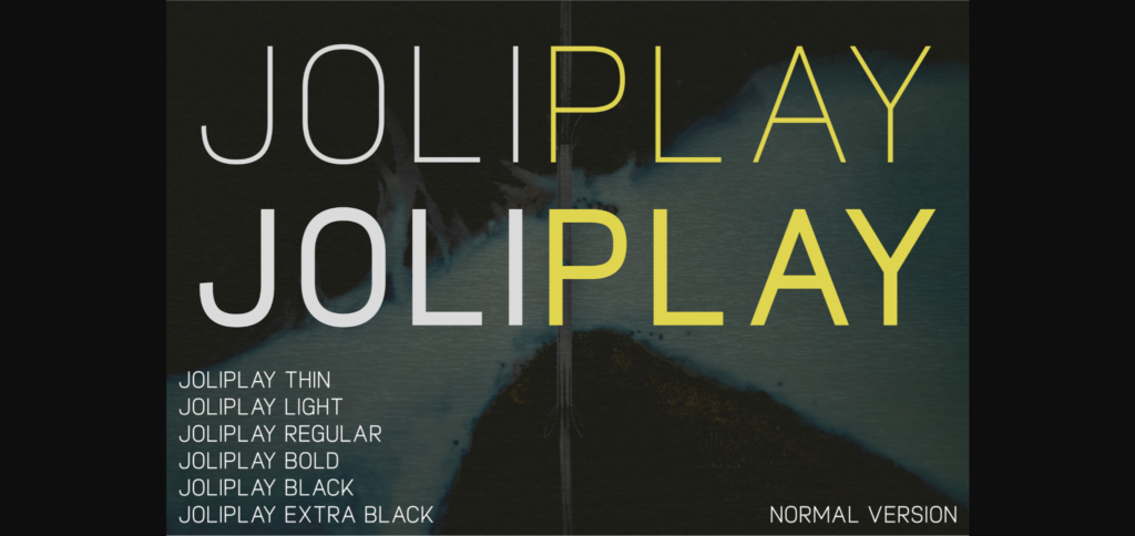 Joliplay Font Poster 3