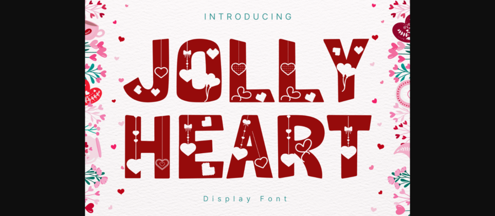 Jolly Heart Font Poster 3