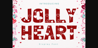 Jolly Heart Font Poster 1