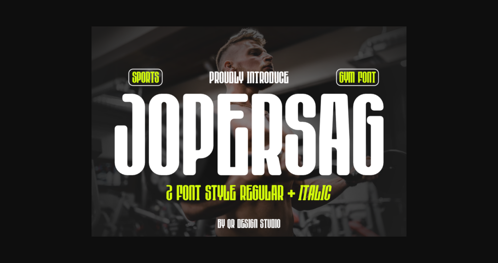 Jopersag Font Poster 3