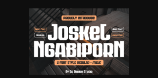 Joskel Ngabiporn Font Poster 1