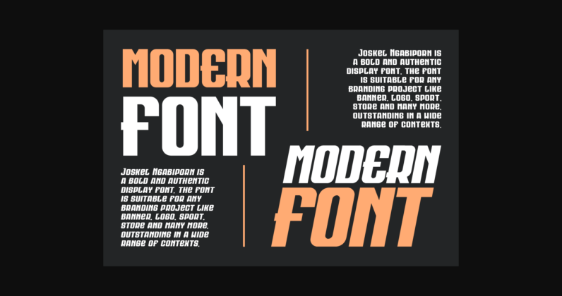 Joskel Ngabiporn Font Poster 4