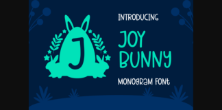 Joy Bunny Font Poster 1