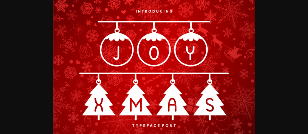 Joy Xmas Font Poster 3