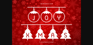 Joy Xmas Font Poster 1