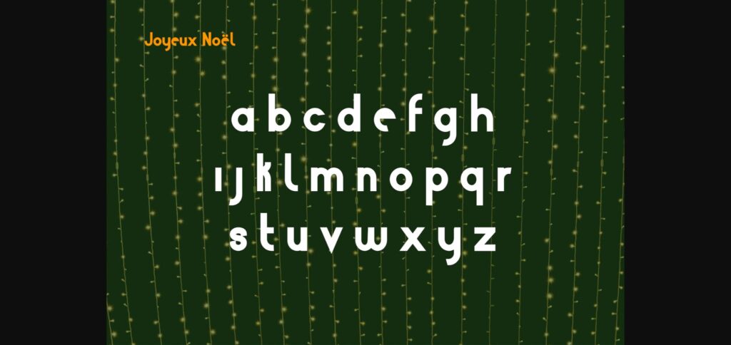 Joyeux Noël Font Poster 4