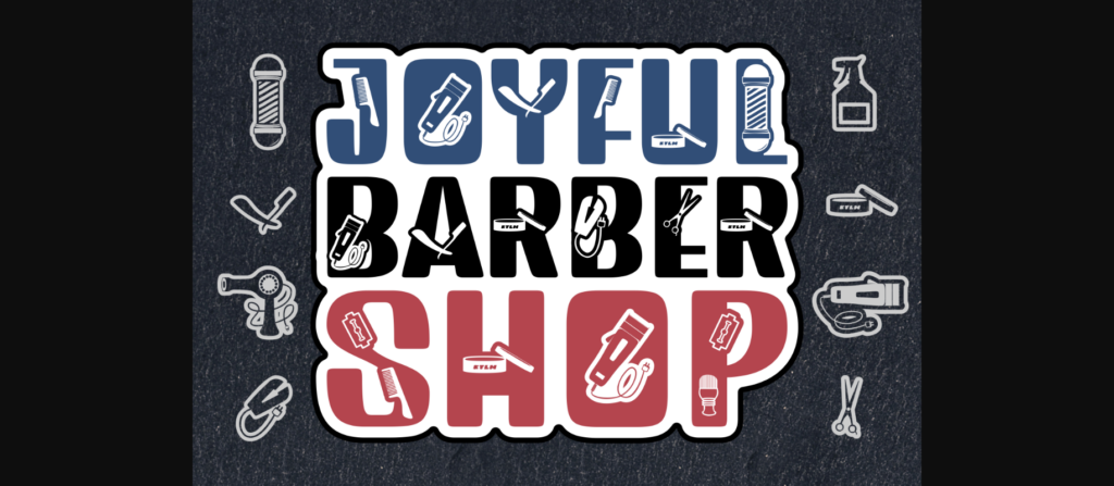 Joyful Barbershop Font Poster 3