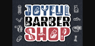 Joyful Barbershop Font Poster 1