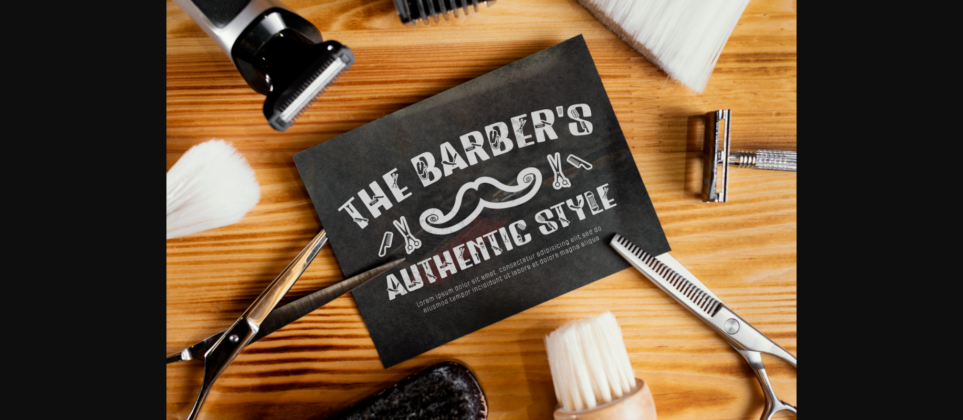 Joyful Barbershop Font Poster 6