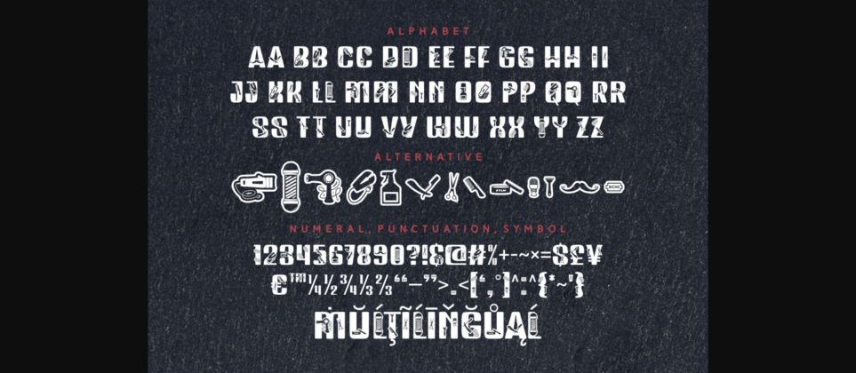 Joyful Barbershop Font Poster 8