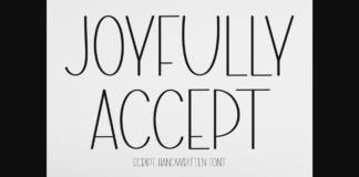 Joyfully Accept Font Poster 1