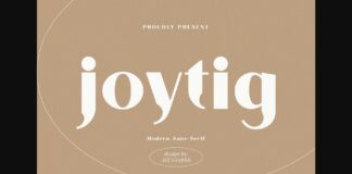 Joytig Font Poster 1