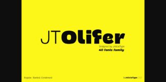 Jt Olifer Font Poster 1