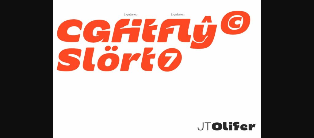 Jt Olifer Font Poster 9