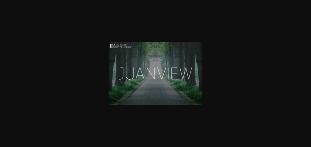 Juanview Font Poster 3