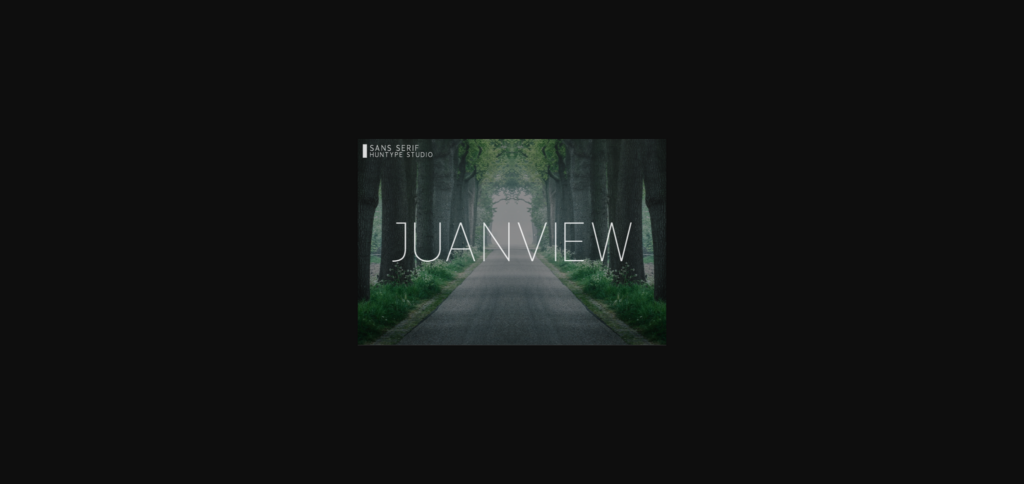 Juanview Font Poster 1