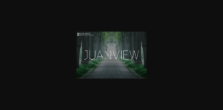 Juanview Font Poster 1