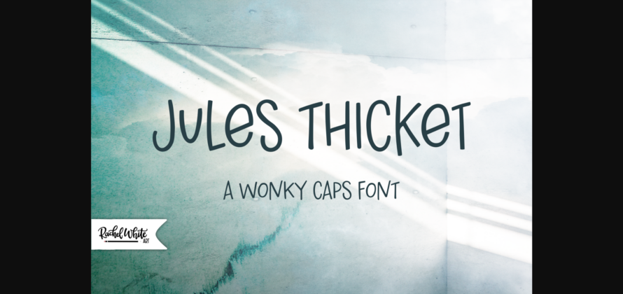 Jules Thicket Font Poster 3