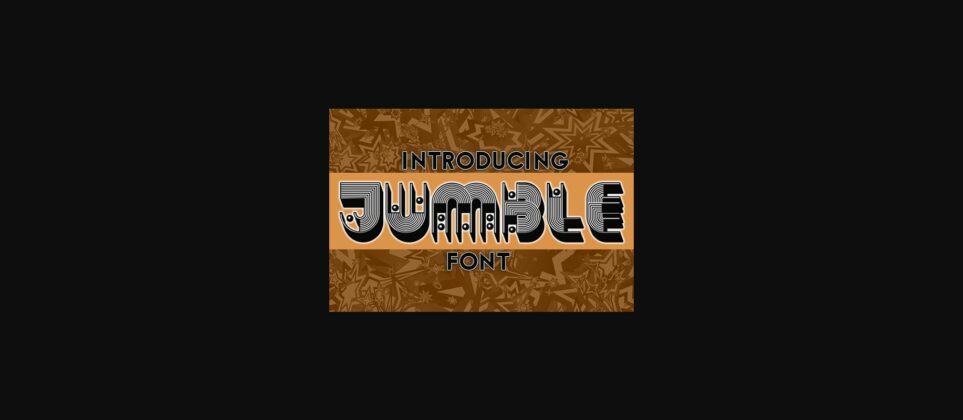 Jumble Font Poster 3