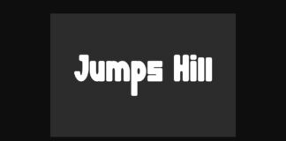 Jumps Hill Font Poster 1