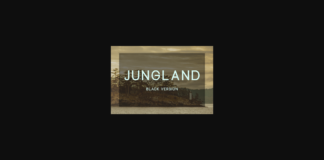 Jungland Black Font Poster 1