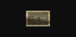 Jungland Extra Light Font Poster 1