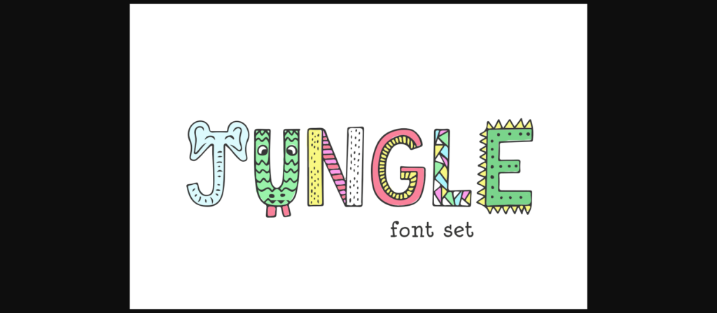 Jungle Font Poster 1