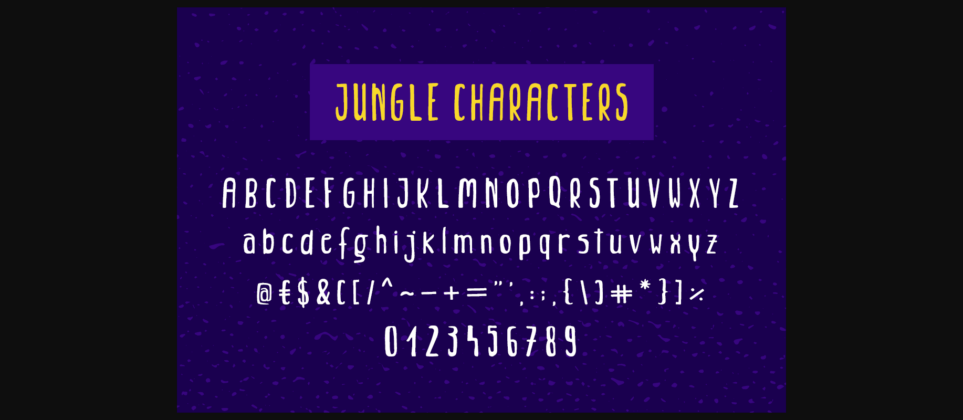 Jungle Font Poster 5