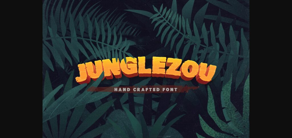 Junglezou Font Poster 3