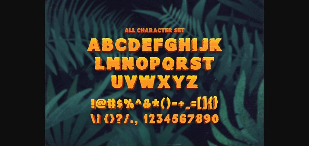 Junglezou Font Poster 8