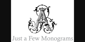 Just a Few Monograms Font Poster 1