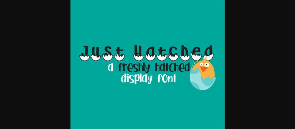 Just Hatched Font Poster 1