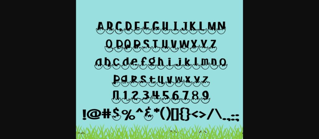 Just Hatched Font Poster 5