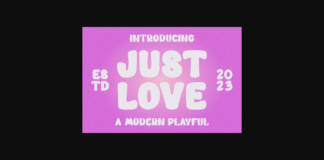 Just Love Font Poster 1