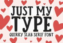 Just My Type Font