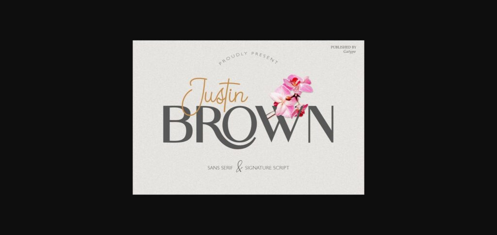 Justin Brown Duo Font Poster 3