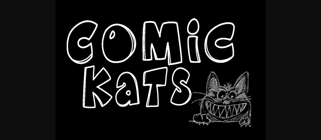 K26 Comic Kats Font Poster 1