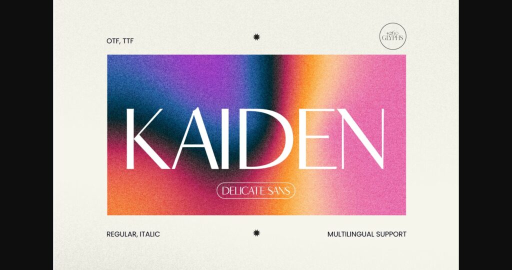 Kaiden Font Poster 1