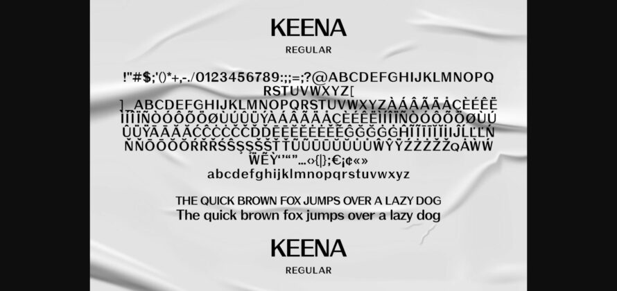 Keena Font Poster 7