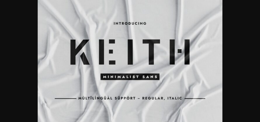 Keith Font Poster 3